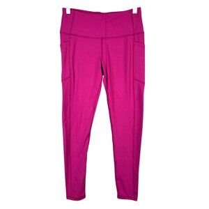 Womens Victoria Sport Knockout Pink Leggings Drawstring Hi Rise Stretch Size M